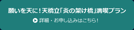 願いを天に！天橋立「炎の架け橋」満喫プラン