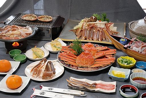 6 カニ 日帰り 昼食 約3杯分のカニ料理でお腹一杯 天橋立 観光 温泉入浴可 旅館松風