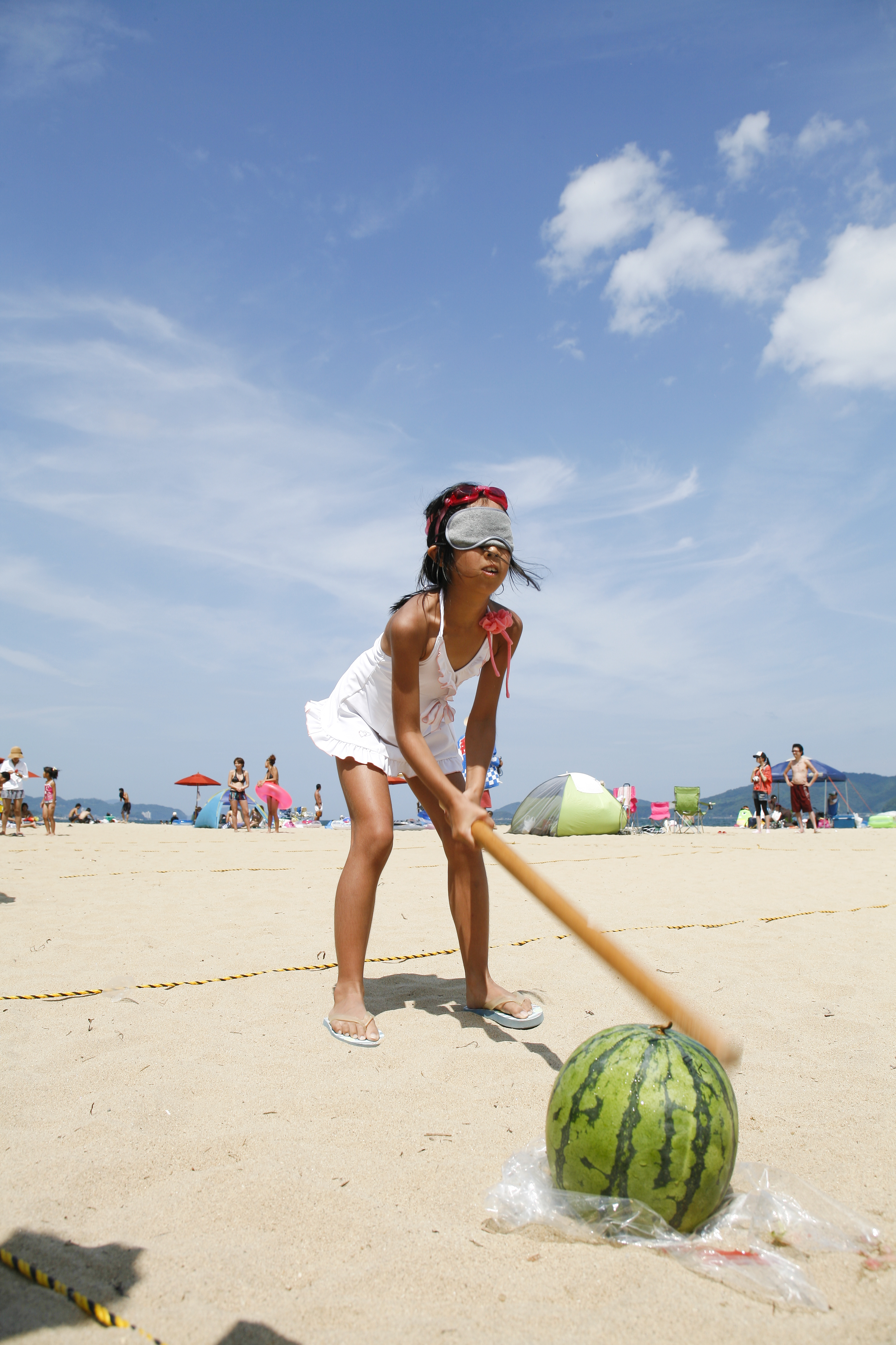 天橋立海水浴場 スイカ割 天橋立海水浴場 スイカ割