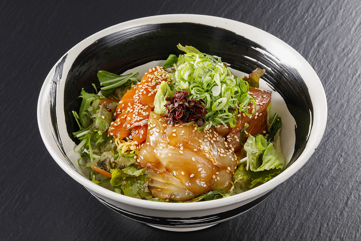 ばんばらこ丼 (地魚入り自家製漬け丼)
